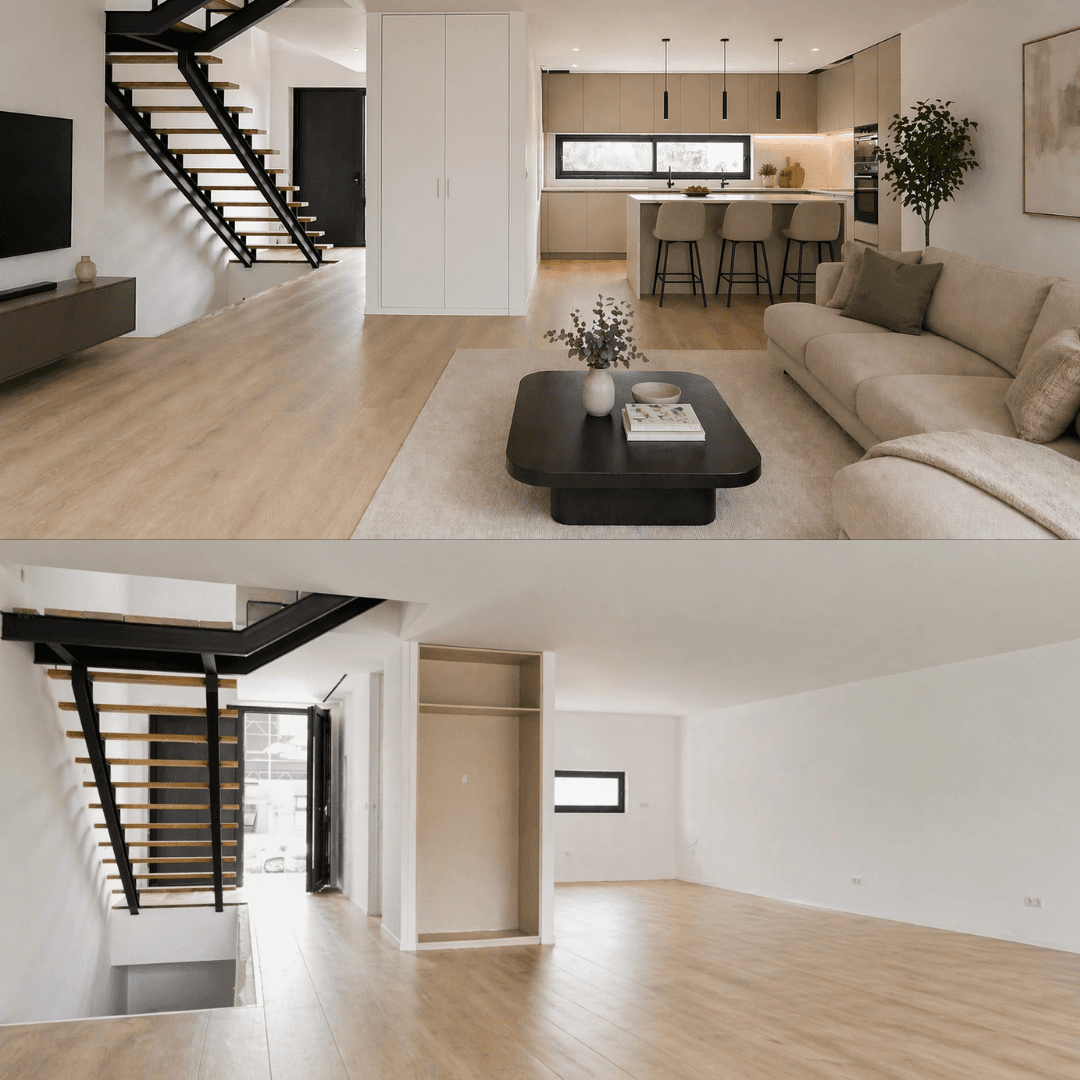 Espaço original, antes do home staging digital